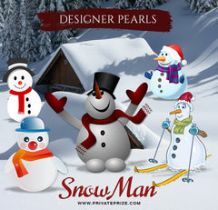 Snowmen Designer Pearls set