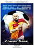 Soccer  - Trading Card Sports Photoshop Template - PrivatePrize - Photography Templates