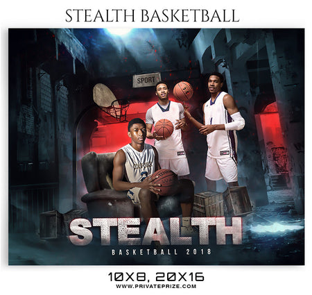 Stealth-Basketball-2018 Themed Sports Photography Template - Photography Photoshop Template