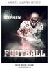 Steve Stephen- Football-Sports Photography Template-Enliven Effects - Photography Photoshop Template