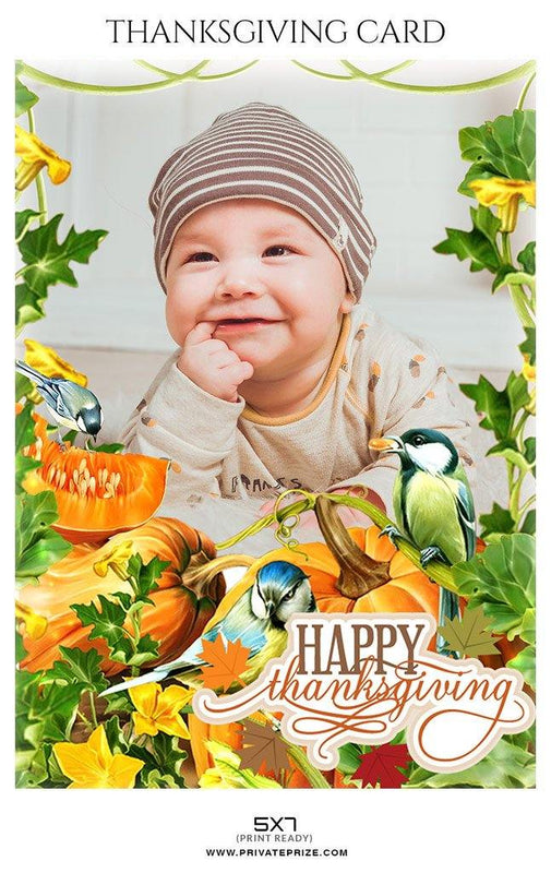 Happy Thanksgiving - Thanksgiving cards - PrivatePrize - Photography Templates