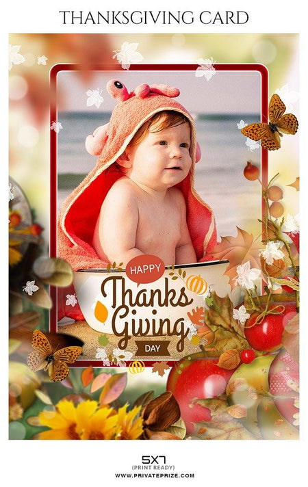 Thanksgiving Cards - PrivatePrize - Photography Templates