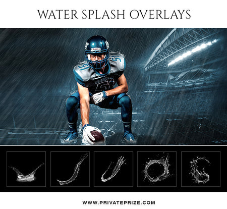Water Splash Overlays Photoshop Photography Template - Photography Photoshop Template