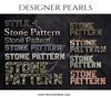 Rock Text Style Set -Designer Pearls set - Photography Photoshop Template