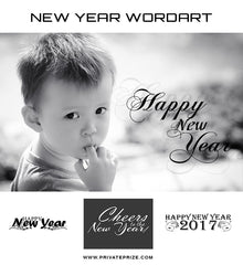 New Year Blessings-Word Art