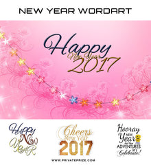 New Year Wishes-Word Art