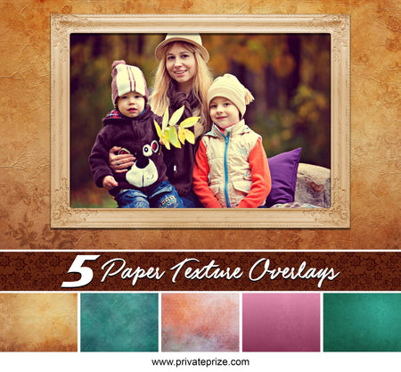 Paper Texture Overlay Set - PrivatePrize - Photography Templates