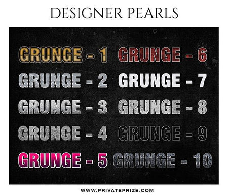 Grunge Text Style - Designer Pearls - PrivatePrize - Photography Templates