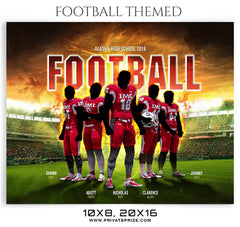 Alaska Team Football Themed Sports Photography Template