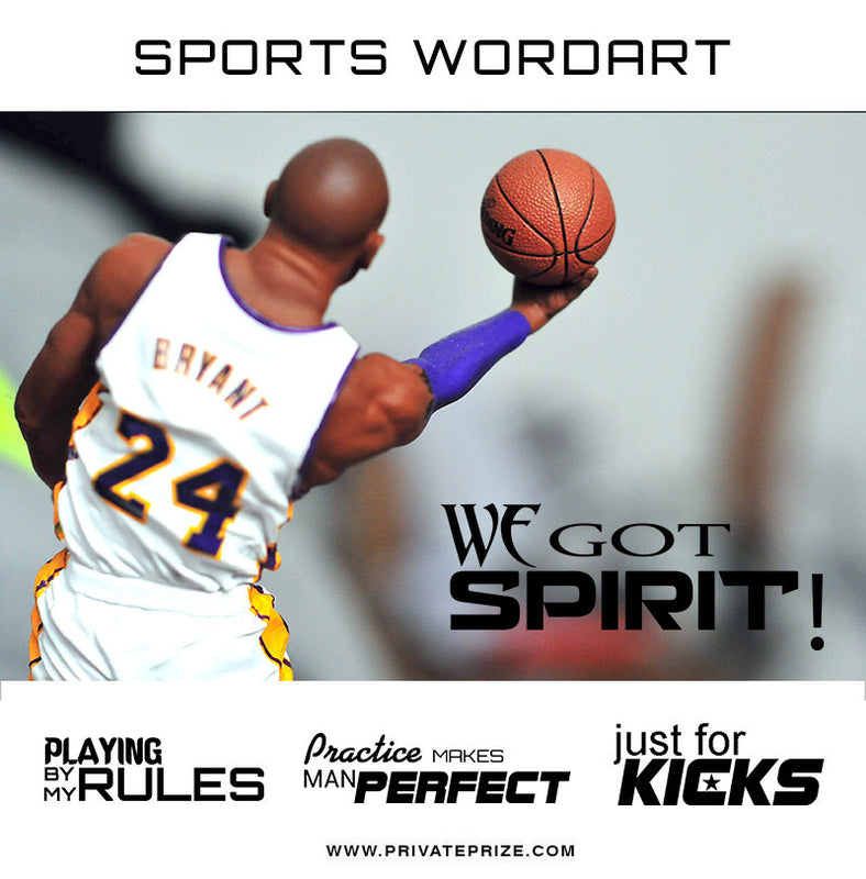 Sports Word Art Overlays - Fearlessness - Photography Photoshop Template