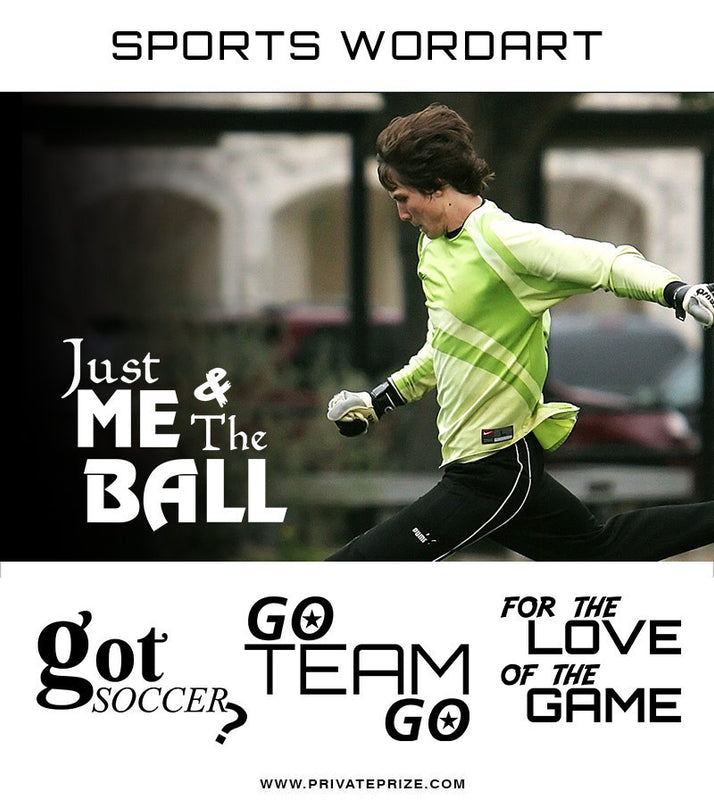 Sports Word Art Overlays - The Game - Photography Photoshop Template