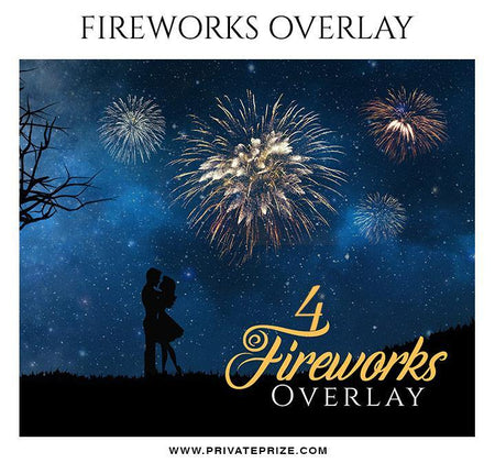 Fireworks Overlay - PrivatePrize - Photography Templates