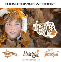 Thanksgiving Word Art Set 2