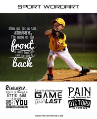 Sports Word Art Overlays - Put On That Jersey