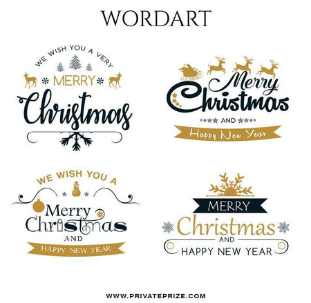 Christmas Wordart - PrivatePrize - Photography Templates