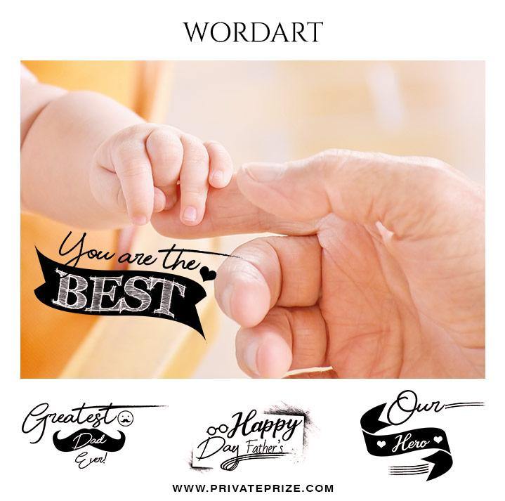 You are the best father's day word art - Designer Pearls - PrivatePrize - Photography Templates
