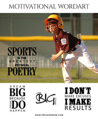 Motivational Word Art Overlays - The Big Game