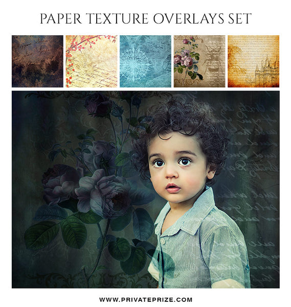Paper Texture Overlay Set - PrivatePrize Photography Photoshop Templates