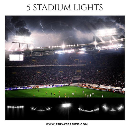Stadium Light Overlays - Designer Pearls - PrivatePrize - Photography Templates
