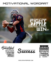 Motivational Word Art Overlays - Win It