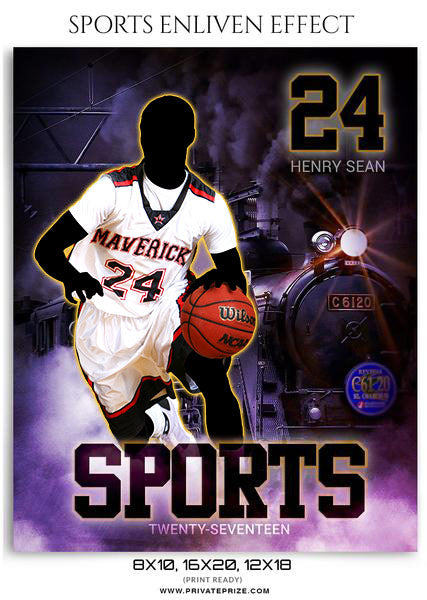 Henry Sean- Sports Photography Template-Enliven Effects - Photography Photoshop Template
