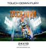 Touch Down Themed Sports Template - Photography Photoshop Template