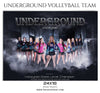 Underground VolleyBall Themed Template - Photography Photoshop Template
