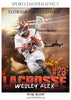 Wesley Alex - Lacrosse Sports Enliven Effects Photoshop Template - Photography Photoshop Template