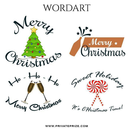 Christmas Wordart - PrivatePrize - Photography Templates