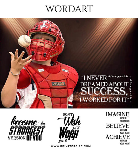 Strength Wordart- Designer Pearls - Photography Photoshop Template