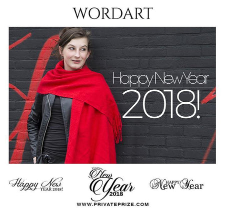 New Year - Word Art - PrivatePrize - Photography Templates