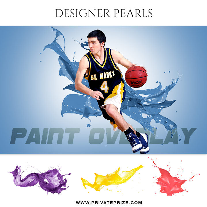 Paint Splash - Designer Pearls - Photography Photoshop Template