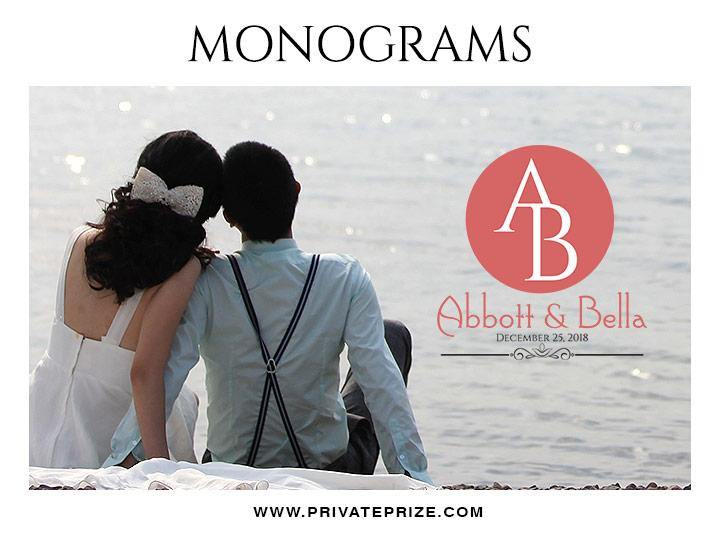 Abbott & Bella -  Wedding Monograms - PrivatePrize - Photography Templates