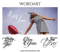 New Year Word Art