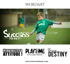 Sports Word Art Set Photoshop Templates